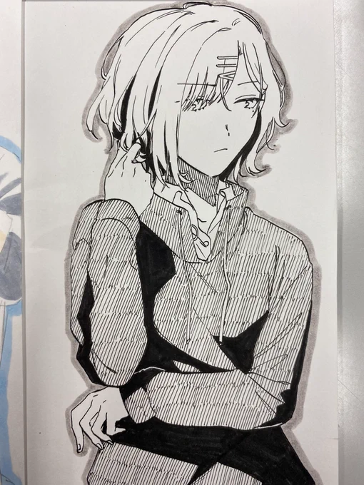 先輩に描いてもらった絵😘 