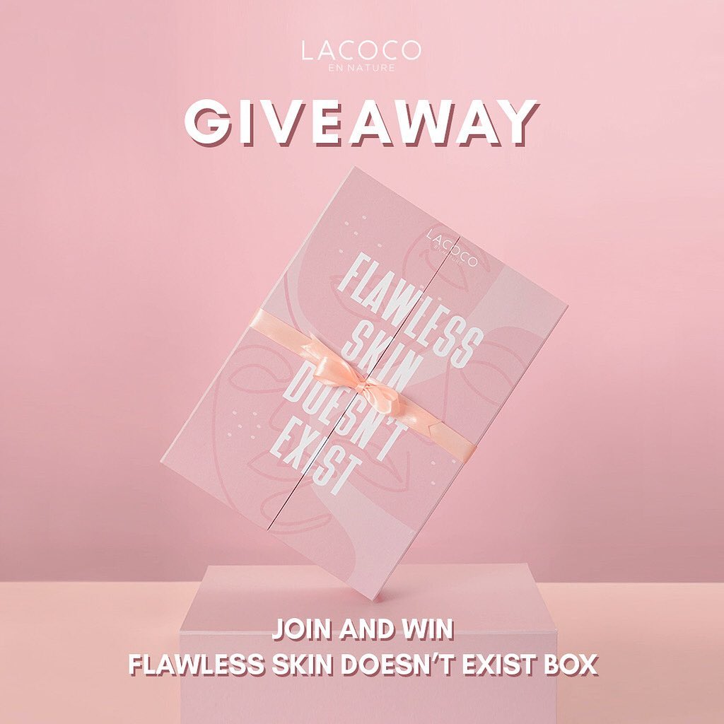 lacoco_id's tweet photo. ✨ GIVEAWAY ALERT✨⁣

We want you guys to spread more positivities about #FlawlessSkinDoesntExist ✨

Ayo ikuti giveaway Lacoco dan dapatkan kesempatan untuk menangkan Exclusive Flawless Skin Doesn’t Exist Box. 

Caranya super gampang, simak thread berikut ya! https://t.co/ZfvZT8umhX
