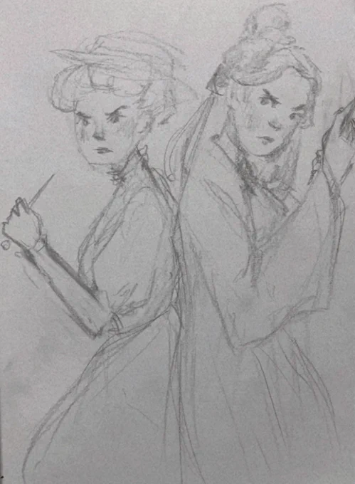 Sum sketches ft. Everglow fanart  #artistsontwitter 