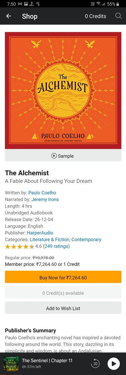 GoAswani's tweet photo. @Audible_ind why so expensive!? https://t.co/0d8ZGKLPIp