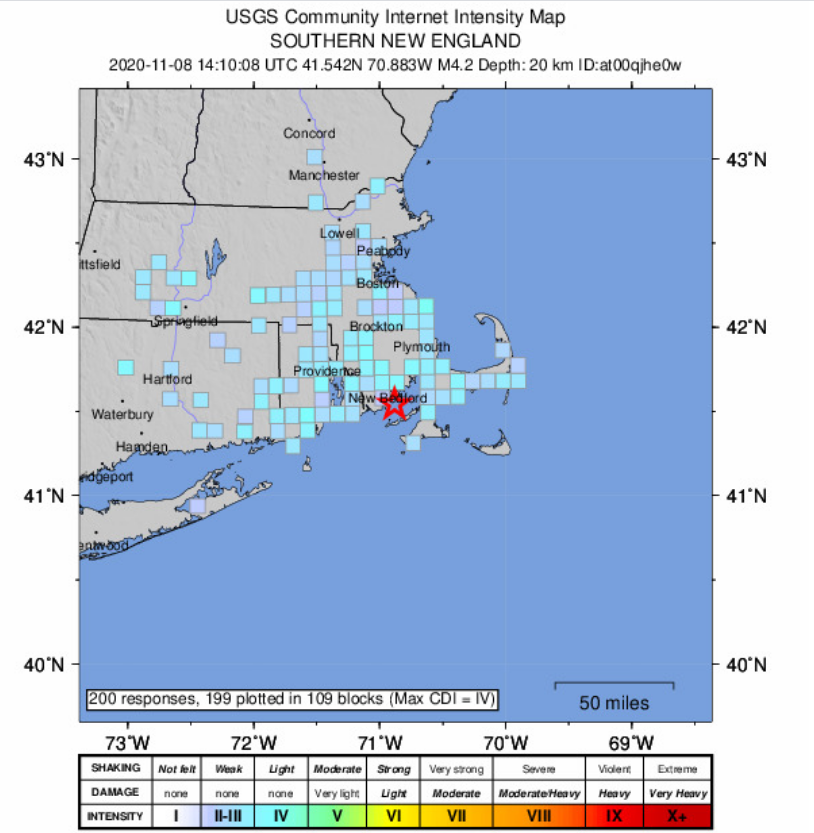 ChrisGloninger's tweet photo. These are the areas "felt" the #earthquake! https://t.co/RTJDK5l2rd