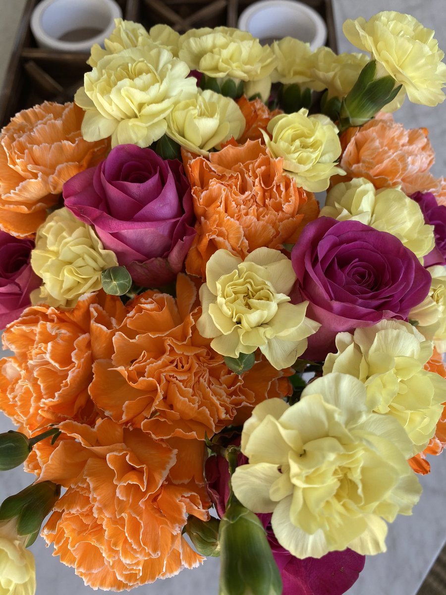 Gorgeous weekend made even brighter with flowers from my daughter 💐.  #vibrant #Colourpop #joy #flowers #daughters #sunshine