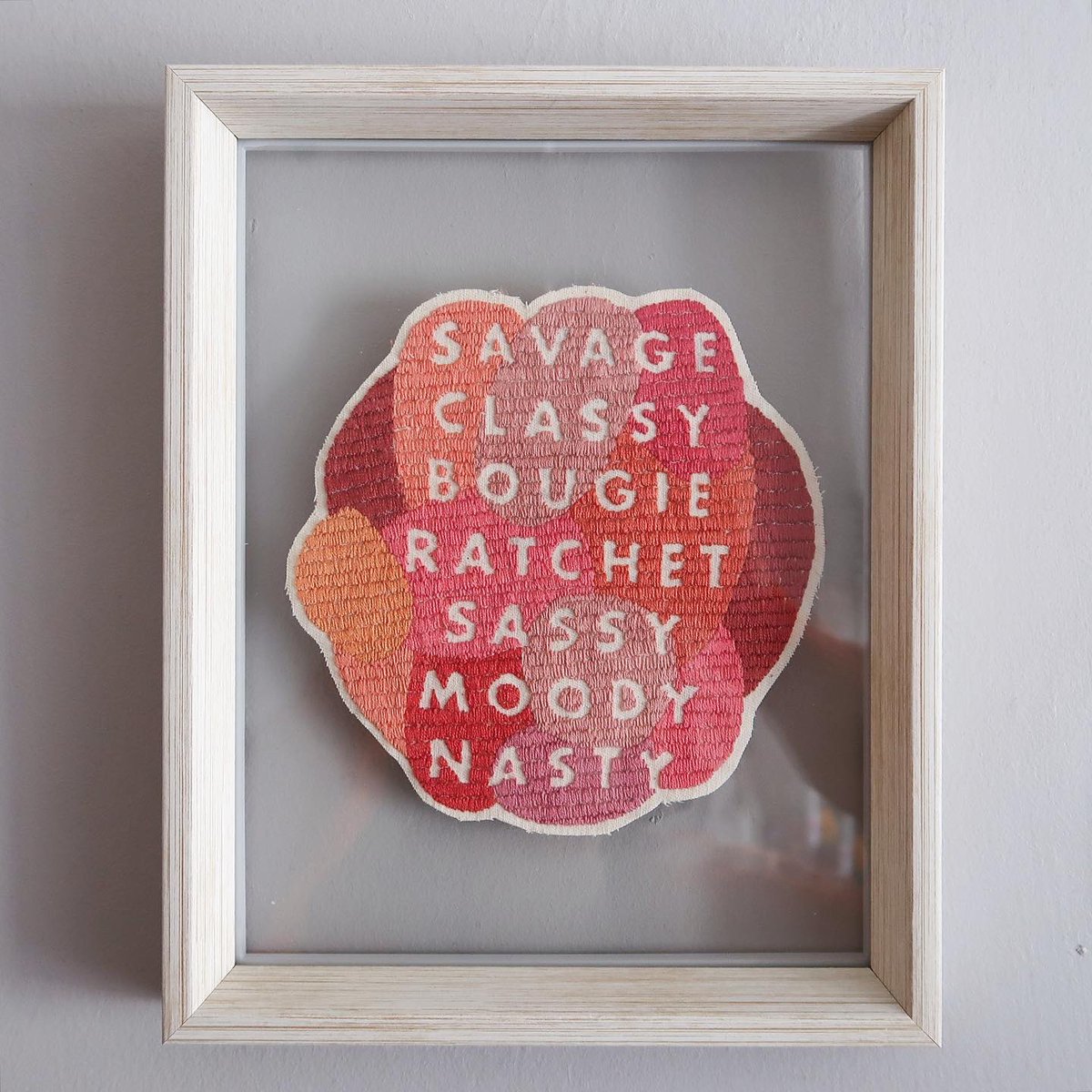 sparklymouse's tweet photo. did a cute thing

#savage #classy #bougie #ratchet #sassy #moody #nasty #imasavage @theestallion #embroidery #illustrationart #typographyart #needlepoint #craftylife #pinkaesthetic #texture #textileart #stitch #stitchersofinstagram #tiktokviral https://t.co/w38z9THdPY