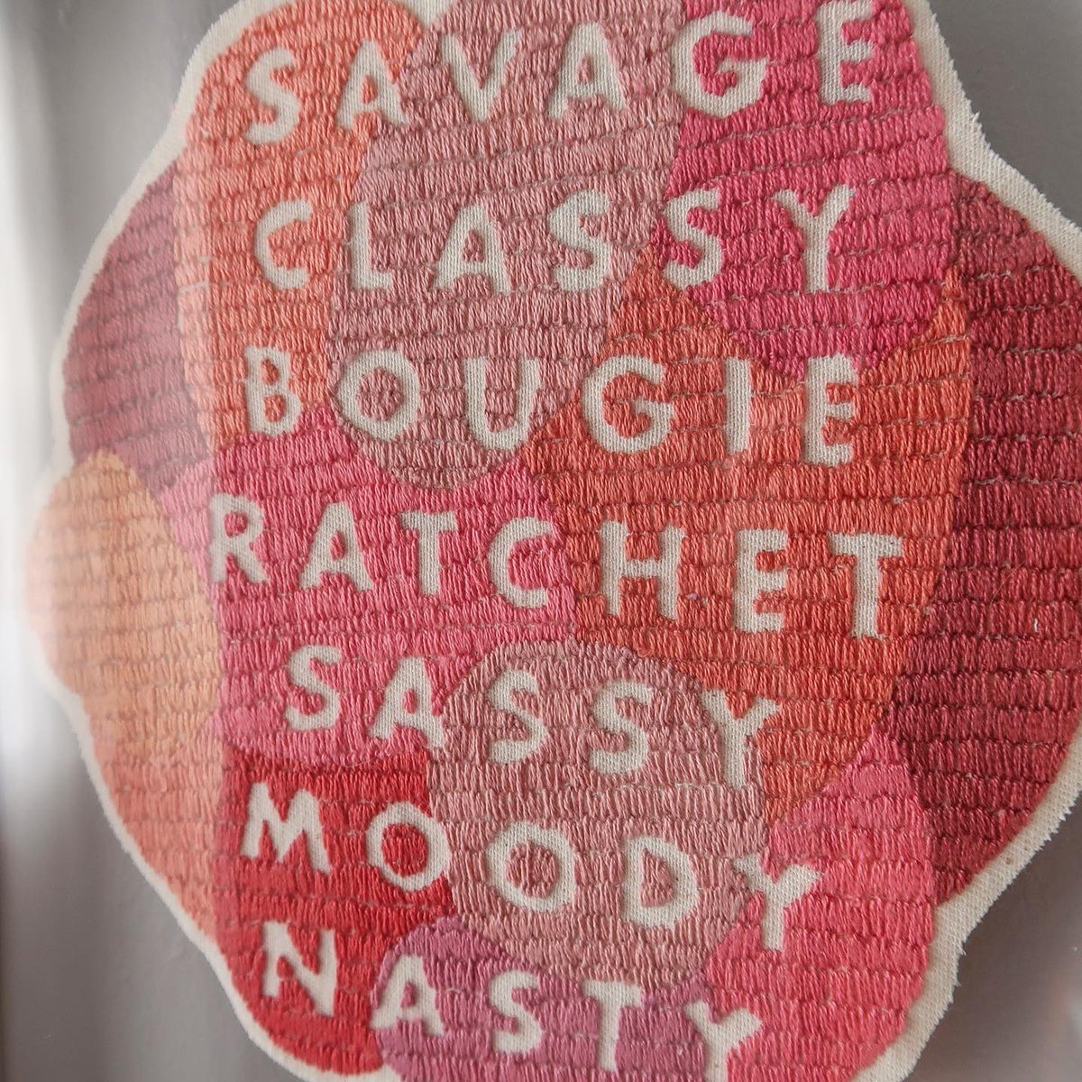 sparklymouse's tweet photo. did a cute thing

#savage #classy #bougie #ratchet #sassy #moody #nasty #imasavage @theestallion #embroidery #illustrationart #typographyart #needlepoint #craftylife #pinkaesthetic #texture #textileart #stitch #stitchersofinstagram #tiktokviral https://t.co/w38z9THdPY