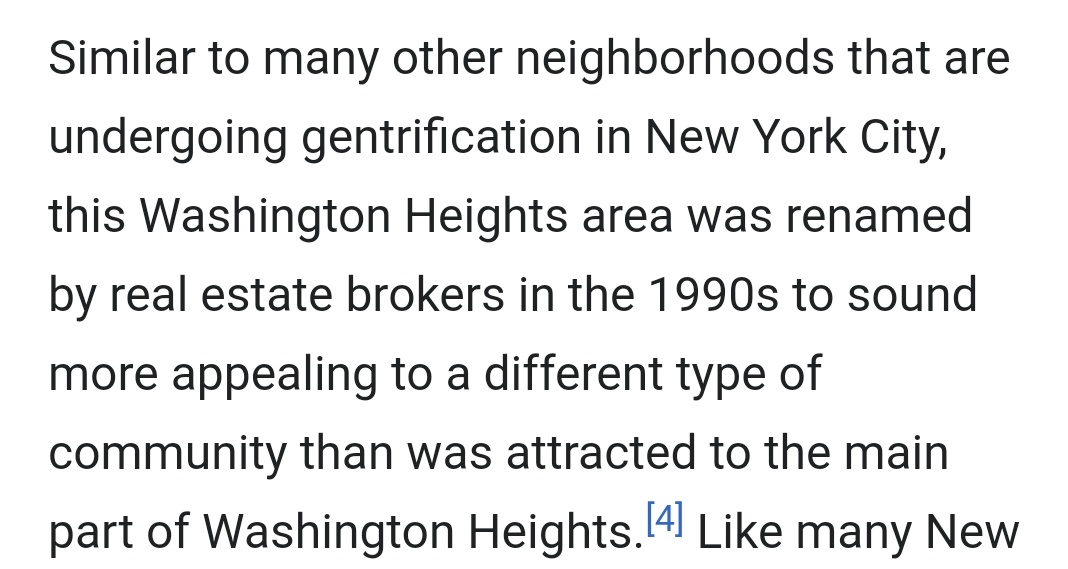 I was like, I grew up in New York and definitely never heard of this neighborhood. That's weird. But actually, it's not.