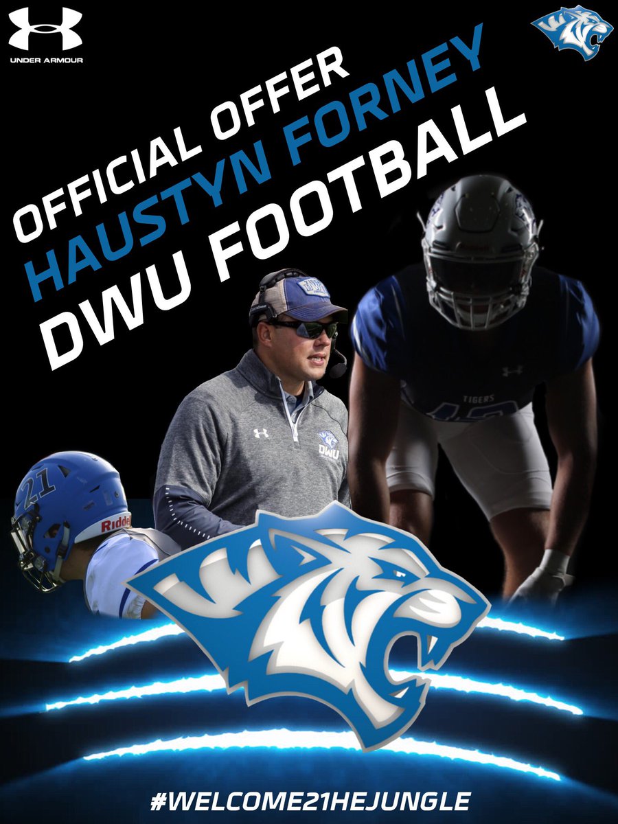 Blessed to have received an offer from <a href="/dwtigerfootball/">DWU Football</a> thank you @TheCoachFoster!!
