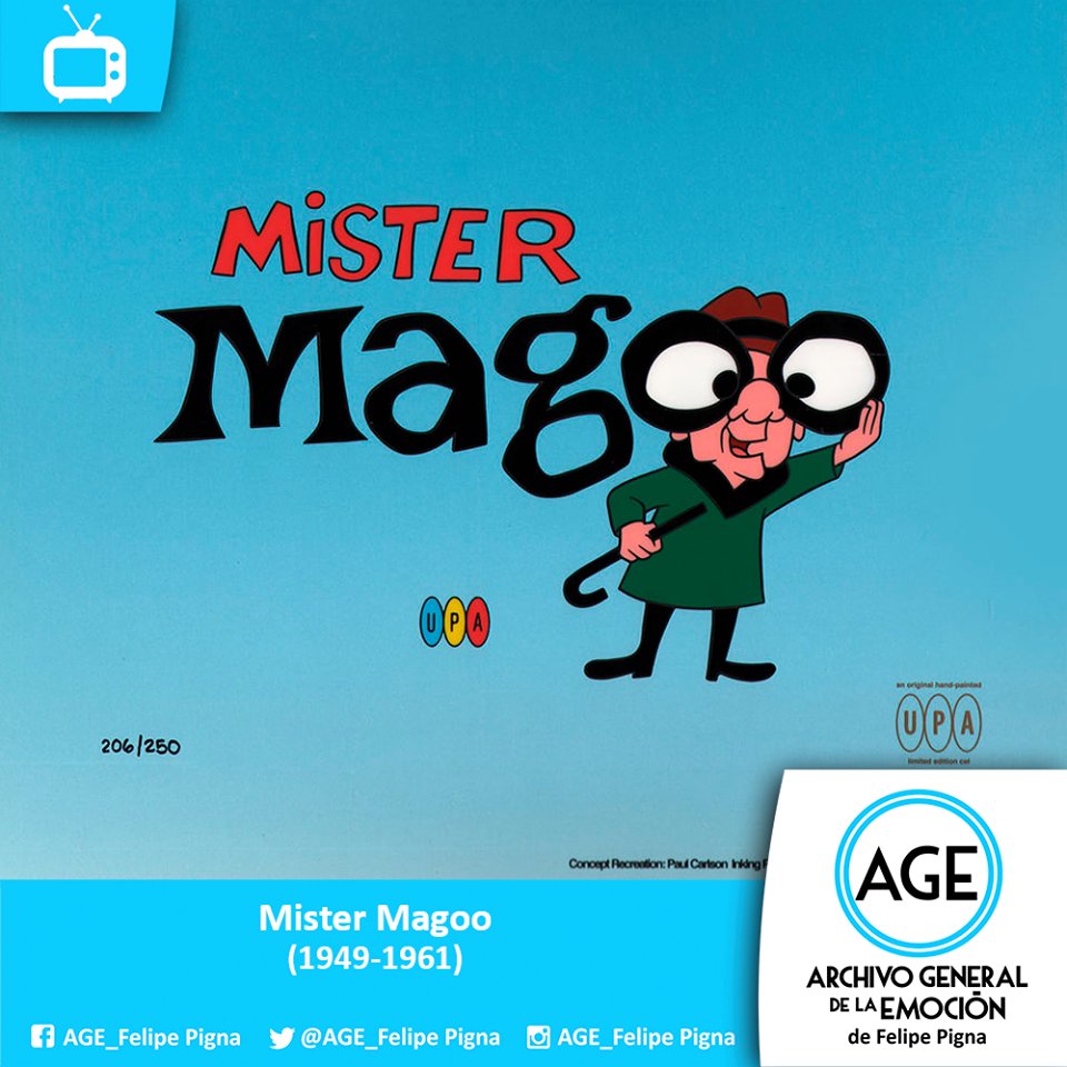 AGE_FelipePigna's tweet photo. ¿Te acordás de Mr. Magoo? #ArchivoGeneraldelaEmocion #Decada1950 https://t.co/qJWZpYTg79