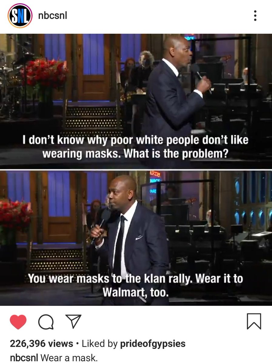 ClassicCihan81's tweet photo. 🤣🤣🤣 #DaveChappelle went there. 👏 #SNLWeekendVibe https://t.co/SruqJHq3aJ
