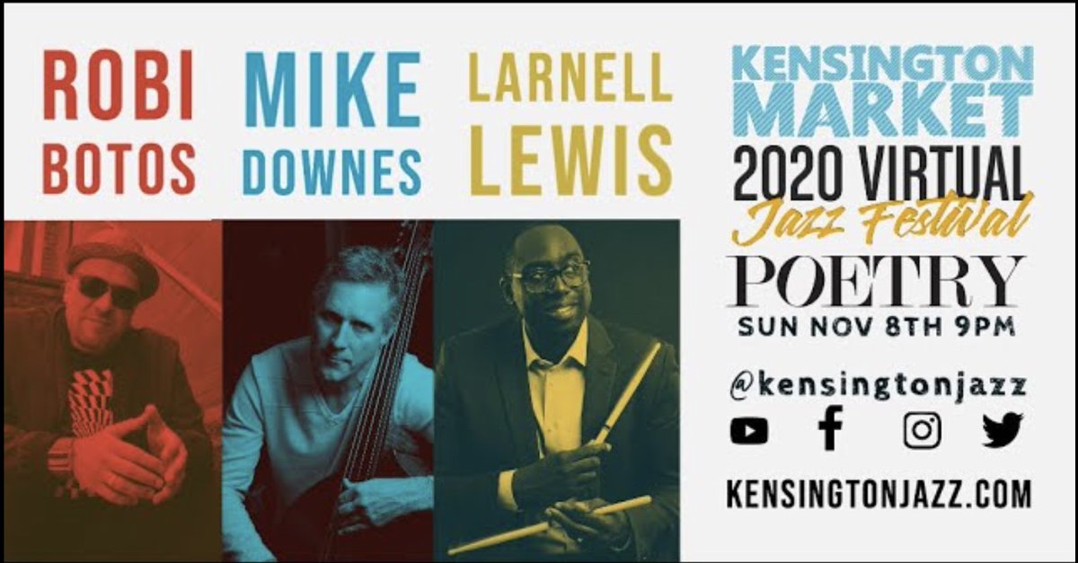Check out our show tonight at 9 pm and shows throughout the day @kensingtonjazz  #KMJF2020