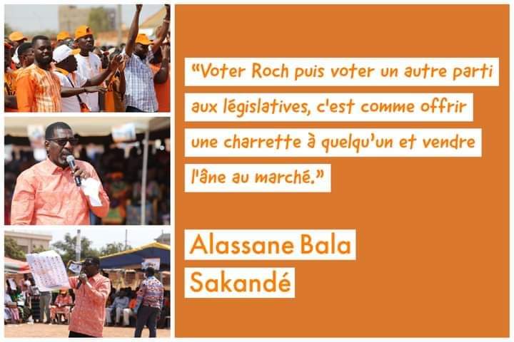 FiertNationale2's tweet photo. "Voter Roch puis voter un autre parti aux législatives, c'est comme offrir une charrette à quelqu'un et vendre l'âne au marché."
#ROCH2020 #SAKANDE #BALA #ABS #ROCHBALA #MPP #ABSENMOUVEMENT #BURKINAFASO #ELECTION #OUAGADOUGOU #KADIOGO #PRESIDENTIELLES #VOTE #LEGISLATIVES https://t.co/4GeHXCWDkC