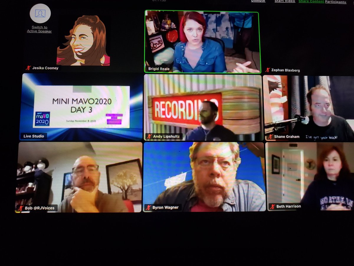 JCOONEYVO's tweet photo. Sunday morning is off to a great start! Brigid Reale is giving us sooo much amazing info about from making to manifesting in the VO business. Cannot believe it is the last day of this fantastic conference! #MiniMAVO2020 @Midatlanticvo #virtualconference2020 #voiceactorslife https://t.co/NhDLEz9mcY
