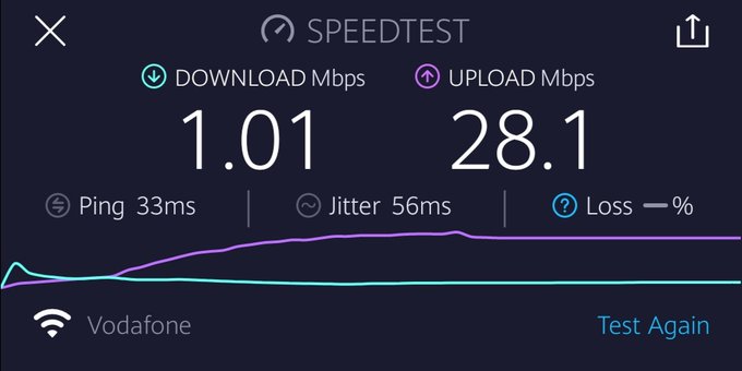 @ViBusinessIndia @ViCustomerCare This is 3 speedtests of "The fastest network in India, verified by @Speedtest<a class="tags" target="_blank" title="On Twitter" href="/?out=eyJ0eXAiOiJKV1QiLCJhbGciOiJIUzUxMiJ9.eyJpYXQiOjE3MjU0OTk4MDEsImlzcyI6InR3cG9ybnN0YXJzLmNvbSIsIm5iZiI6MTcyNTQ5OTgwMSwiZXhwIjoxNzU3MDM1ODAxLCJyZWRpcmVjdF91cmwiOiJodHRwczovL3R3aXR0ZXIuY29tL1ZpQnVzaW5lc3NJbmRpYSJ9.zGkL7WR0b9cTzTO_DjoIWy7lPiAo0YpKXnpF95Qo0kZV4dqixUBHrUdbrw3JVu1Z8QdGZX2p5xxnmkjUESGn4A">@ViBusinessIndia</a><a class="tags" target="_blank" title="On Twitter" href="/?out=eyJ0eXAiOiJKV1QiLCJhbGciOiJIUzUxMiJ9.eyJpYXQiOjE3MjU0OTk4MDEsImlzcyI6InR3cG9ybnN0YXJzLmNvbSIsIm5iZiI6MTcyNTQ5OTgwMSwiZXhwIjoxNzU3MDM1ODAxLCJyZWRpcmVjdF91cmwiOiJodHRwczovL3R3aXR0ZXIuY29tL1ZpQ3VzdG9tZXJDYXJlIn0.xitsjsvks27DfXKZkIa3vAqeOSPcHAStEEdFdbVuKQspSNE3WfRU2f13W_eG1CXNsw2icBuiVzKwzCaA_DlqtA">@ViCustomerCare</a><a href="/tag/waiting"class="tags"><span>#waiting</span></a>
