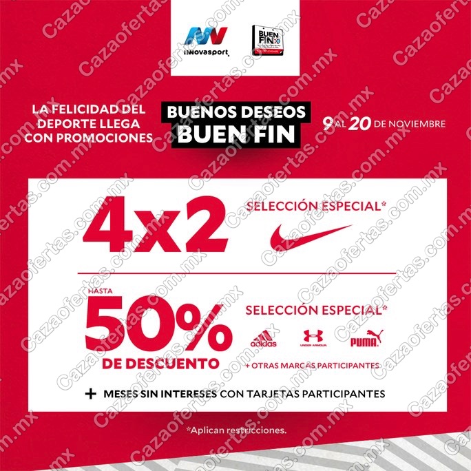Cazaofertas en Twitter: "Innovasport Buen Fin 2020: en Nike y hasta 50% de descuento en Adidas, Puma y más https://t.co/HoiWX13UPn #promocion #México #ofertas #promociones #descuentos #Cazaofertas https://t.co/IV1YIeKZLK" / Twitter