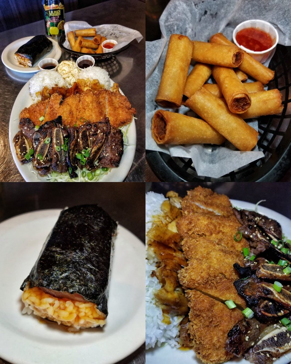desiredtastes's tweet photo. Stopped by @alohakitchenlv and enjoyed a few of my favorites🍽The #Kalbi Combo with Macaroni Salad, #Chicken Teriyaki, #Katsu, and #Beef Short Ribs, #Lumpia Shanghai, and #Spam Masubi🤤🇵🇭 #Filipino #Hawaiian #Masubi #Korean #Japanese #AlohaKitchen #LasVegas #Food #DesiredTastes https://t.co/uaX7w7sswu
