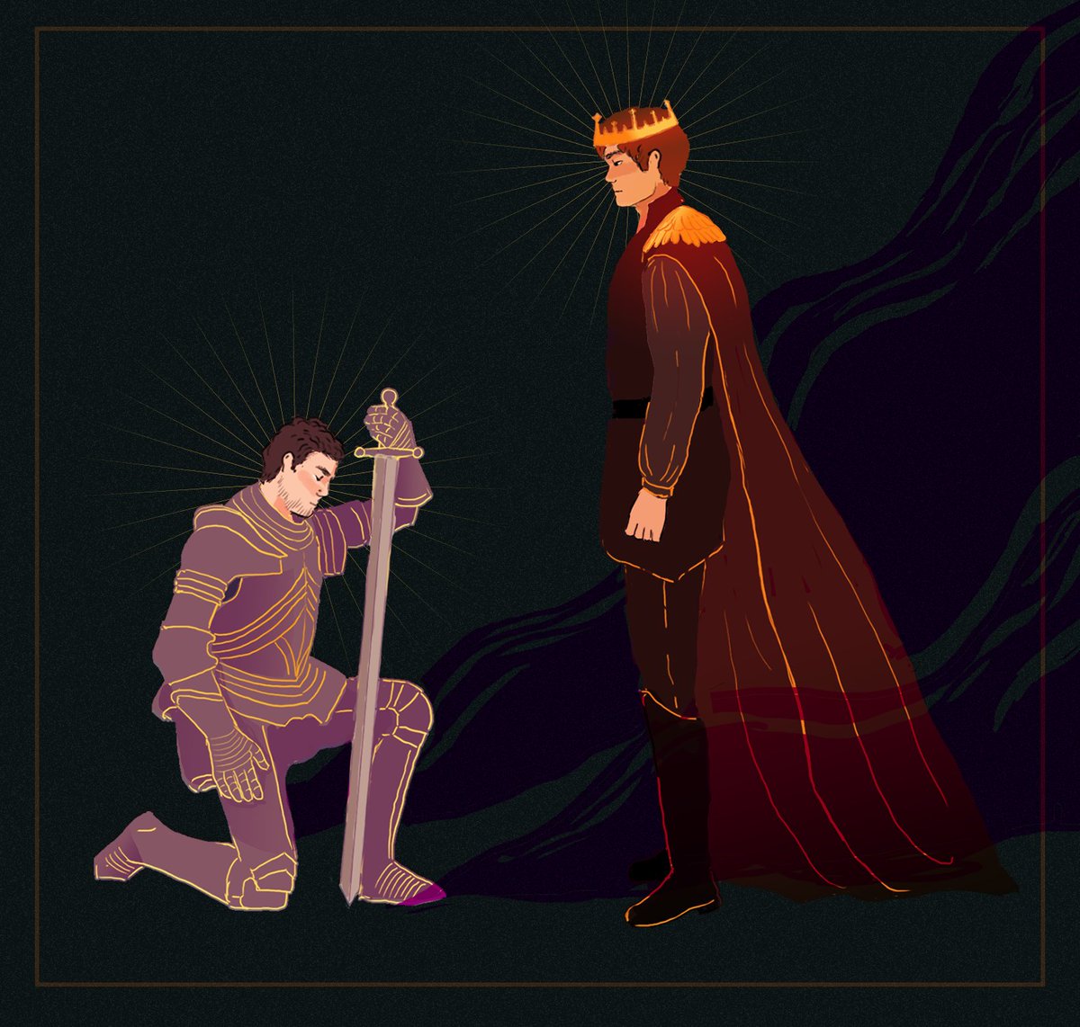 I was waiting to post this until things were less chaotic, but medieval au?? for @TarotBingo  @KDEdwards_NC #thetarotsequence