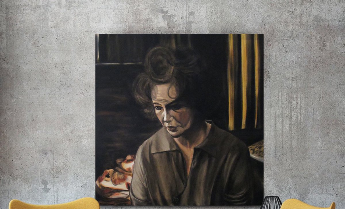liaferreira's tweet photo. 🎄#60diasparaonatal: faltam 46 🎅
"Elizabeth",
pintura original a óleo sobre base de acrílico em tela, 60x60cm
Retrato de Elizabeth Taylor no filme "Quem tem medo de Virginia Woolf"
Só hoje, 250€*
(acresce IVA na emissão de recibo)
Não inclui portes de envio. Pode levantar em👇 https://t.co/Or0D2C3cTw