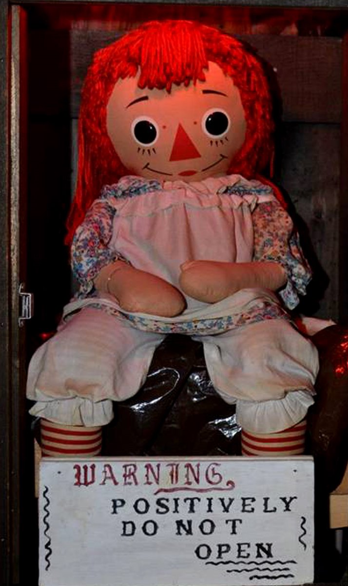 ANNABELLE is a real haunted doll.When they made the movie, they had to chan...