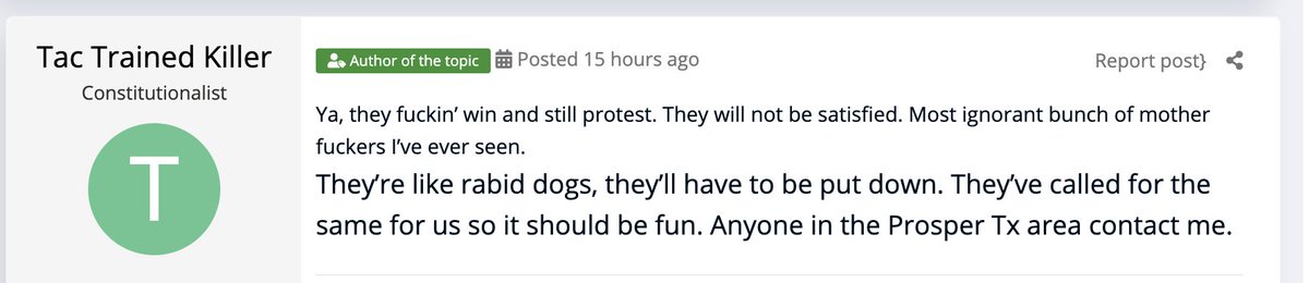 oh, timothy, that isn't very nice at all. i certainly don't think you should be put down like a rabid dog, i just wish you'd stop