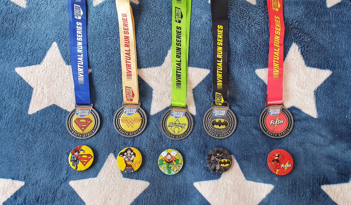 TendaiTweeted's tweet photo. Such a vibe with my Wyrd peeps @LeonieMollentze @FazielahW
@SuperfansSA #JLRunSeries20 #VirtualHeroes
🏅 #SupermanRun
🏅 #WonderWomanRun
🏅 #AquamanRun
🏅 #BatmanRun
🏅 #TheFlashRun https://t.co/9GvBDpt2yK