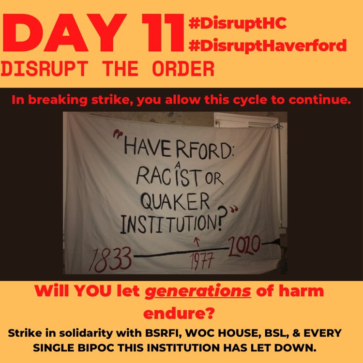 YannafrmtheBloc's tweet photo. #DisruptHC #DisruptHaverford https://t.co/2X36F8XFZh