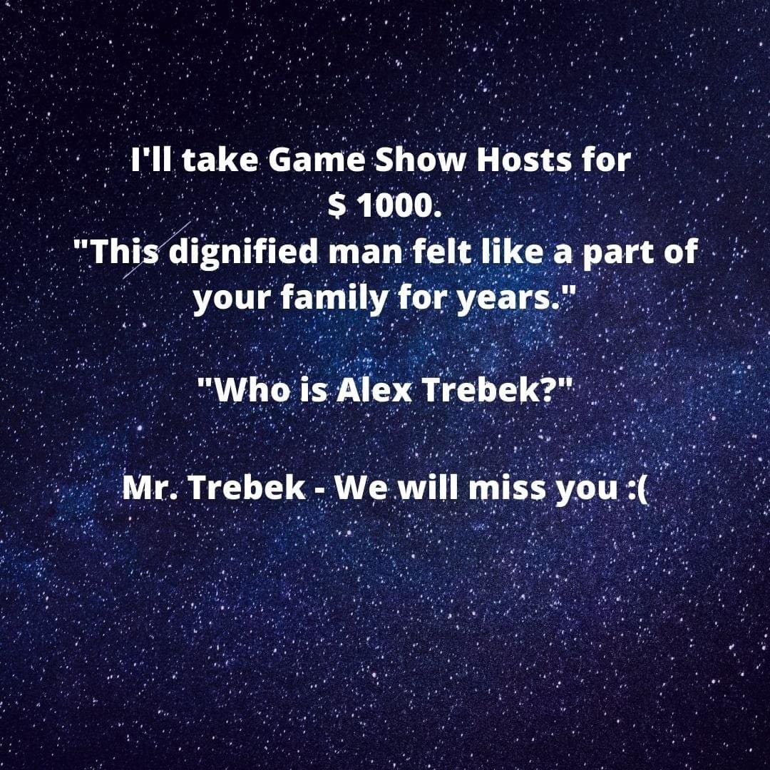 #AlexTrebek #jeopardy