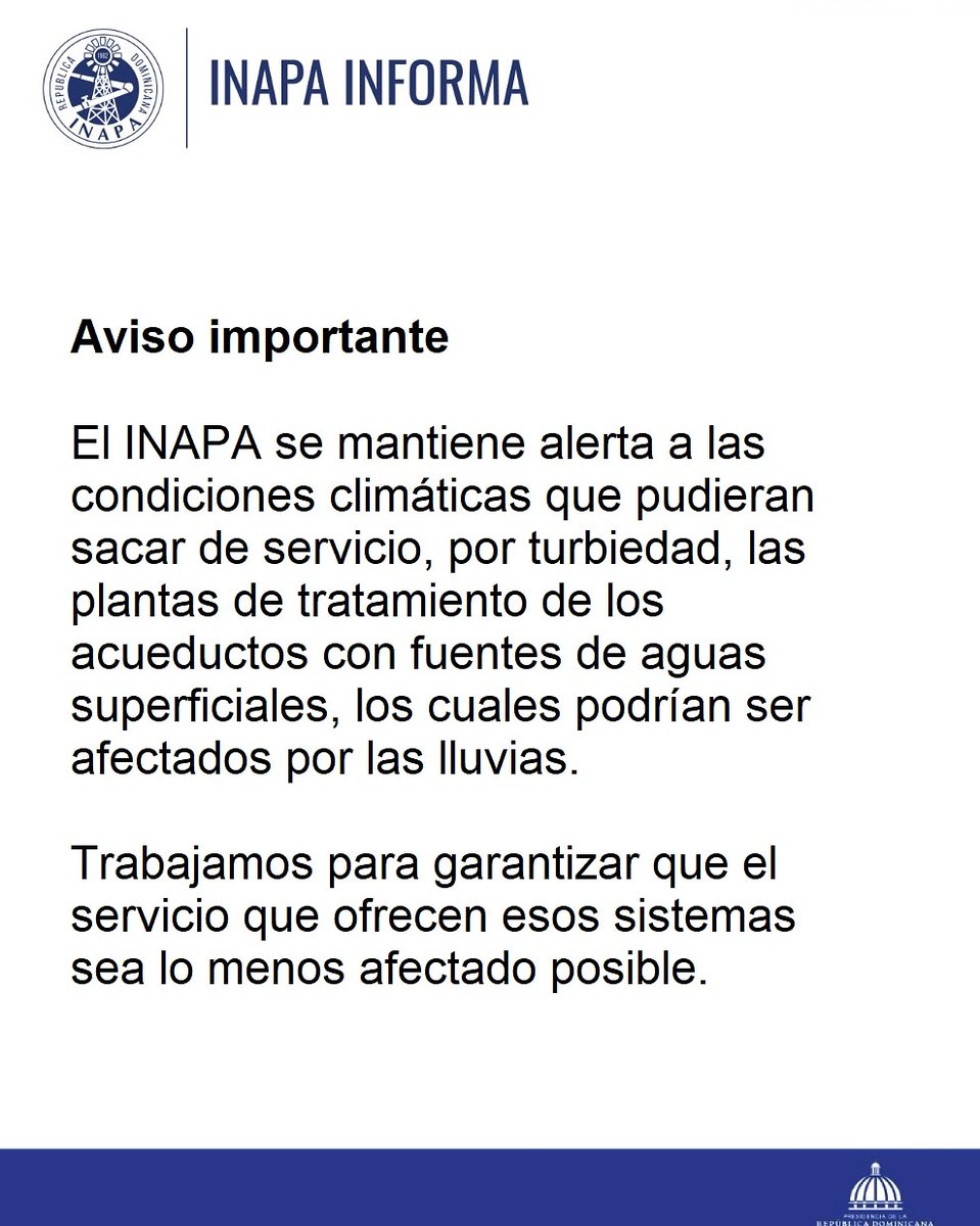 INAPA_RDGOB's tweet photo. #INAPAinforma sobre tema de interés para las comunidades que están dentro de nuestro radio de acción.

#INAPATrabaja
#EstamosCambiando https://t.co/uslLgd1Akr
