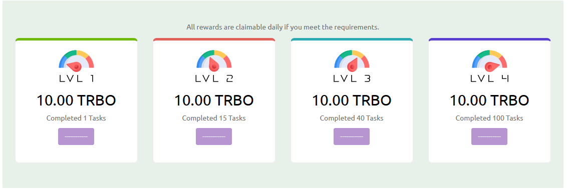 cryptotrader85's tweet photo. Moments Market https://t.co/flzRR9Uts9
Earn $TRBO by doing simple tasks like follow Twitter accounts, sign up to sites & a lot more.
Claim from their faucets daily!
Claim rewards daily!
#TRBO #FreeCrypto #MicroTasks #Crypto
@_trbo_ https://t.co/HO4Oxu3Kus