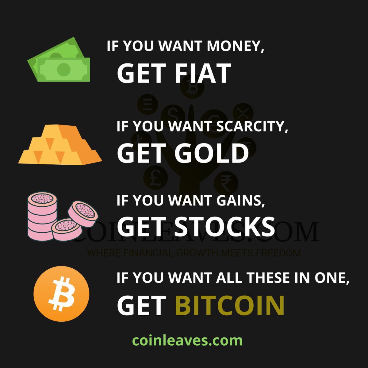CoinLeaves's tweet photo. Bitcoin is the best of everything!
Do you agree? Drop a comment! ⤵️
#fiat #gold #stocks #bitcoin
#cryptocafenews #thecryptocafe #halving #tradingbitcoin #xrpthestandard #litecoins
#cryptopreneur #bitcointips #bitcoinlifestyle #bitcoinmarket #bitcoinbillionaires https://t.co/GGiUn8n7fA