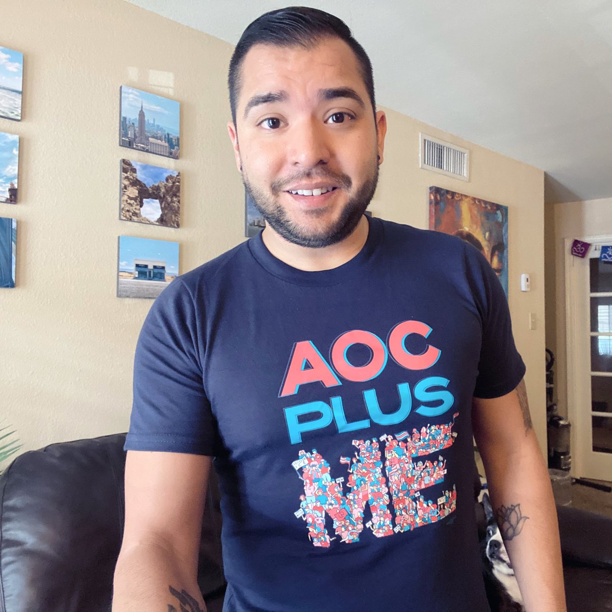 GainsGamesGrind's tweet photo. Perfect timing! #aocplusme I’m ready to do my part for racial, economic, and environmental justice @AOC https://t.co/m819jysclf