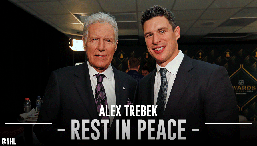 We send our condolences to the family and friends of Alex Trebek, a true friend of the game and part of the NHL family. He will be dearly missed. ❤️