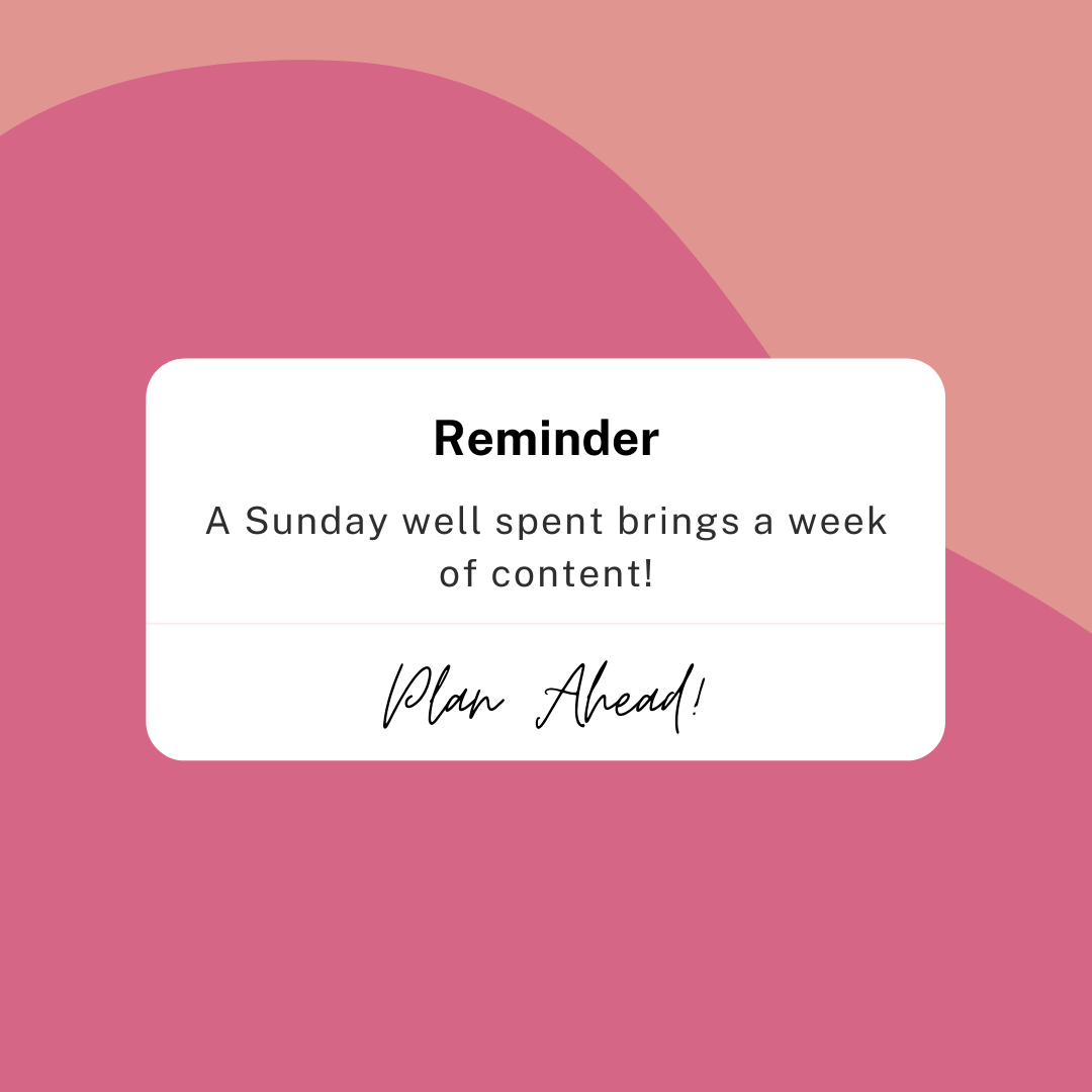 "A Sunday well spent brings a week of content."

Here are some of the ways, as business owners, busy moms, wives, and women, that we can plan out the week ahead: 

1.      Review the week ahead
2.      Write a To-Do List
3.      Schedule social media posts
4.      Food Preparatio