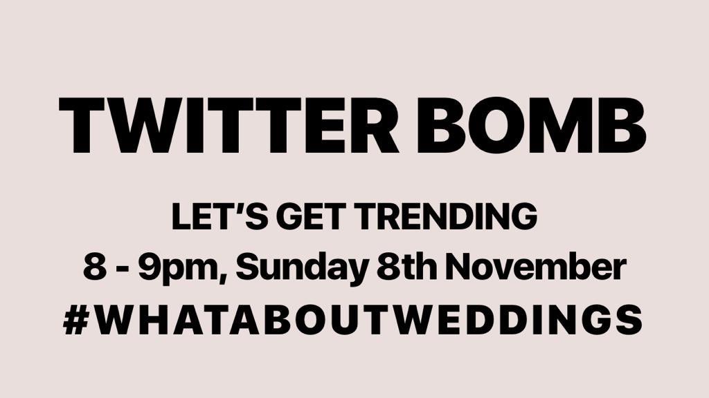 YorkshireMens's tweet photo. A multi billion pound industry that makes sure couples have their dreams come true. Let’s share the love and support #whataboutweddings https://t.co/oan2gegLxZ
