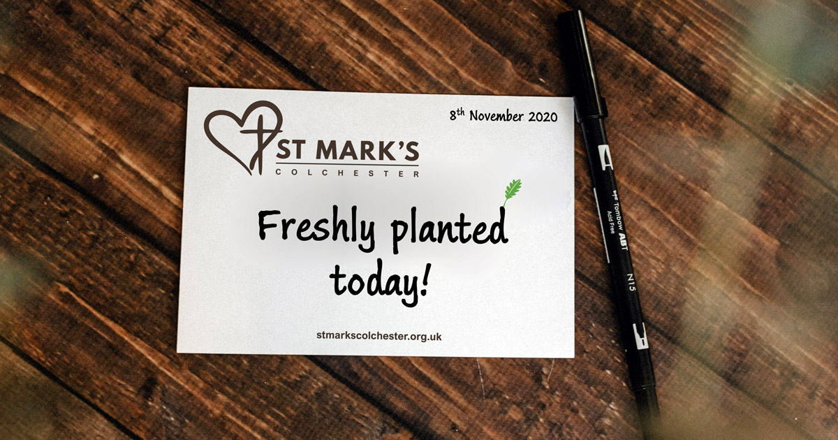 StMarksCol's tweet photo. A new church freshly planted today! 28 years ago @StJohnsColch planted @StLukesCol and now St Luke's Church have just planted St Mark's.

31 people were commissioned and sent today so that Jesus' church can continue to grow, and more of our community can hear that God Loves You! https://t.co/WqN1w5S1q6