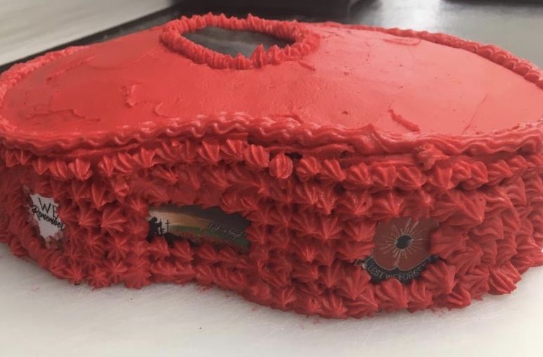 Remembrance Sunday, our cook has made the residents and staff a beautiful cake and poppy cupcakes to enjoy whilst sharing memories of bygone times.