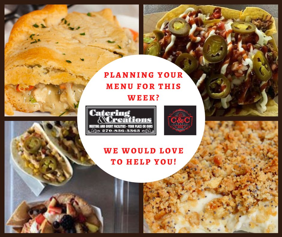 ccdinnerstogo's tweet photo. Are you planning your menu for this week? Let Catering &amp; Creations and C&amp;C Express help. Sign up for our Dinners To Go and C&amp;C Express schedule to be emailed to you weekly.  For easy sign up go to  https://t.co/FPVVyj7Dwn . https://t.co/ZtjLviENuc