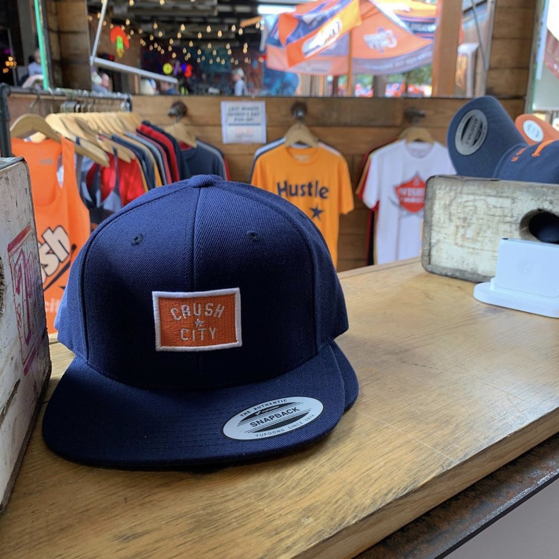 WeRunGame's tweet photo. Crush City Come Through...Our Pop-Up Shop at @truckyardhouston is OPEN ‘til 7. We have all your favorite football, baseball and basketball gear. #ShopLocal #LocalHouston #WeRunGame #TexansTwitter #TexansFan #HoustonSports #Eado https://t.co/CQTVP08NwA