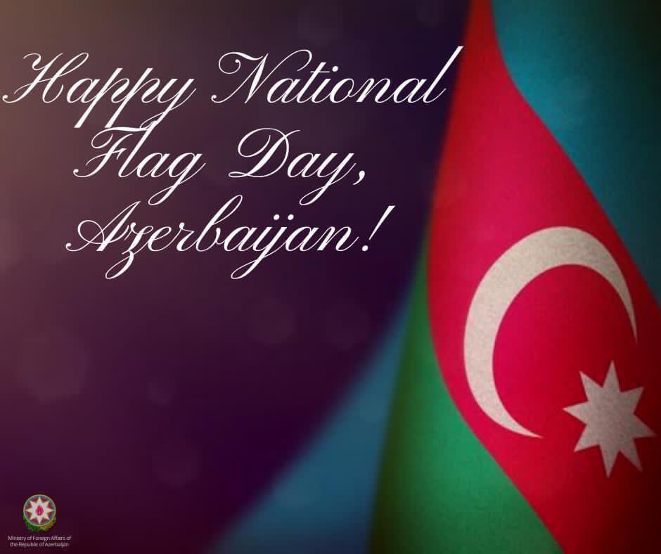 Today marks the 102nd anniversary of the #NationalFlag of #Azerbaijan!

Victories of Glorious Army of 🇦🇿 under the leadership of Commander-in-chief make this occasion more special for us! We look forward to see our flag on all liberated territories of 🇦🇿!

Happy #NationalFlagDay!