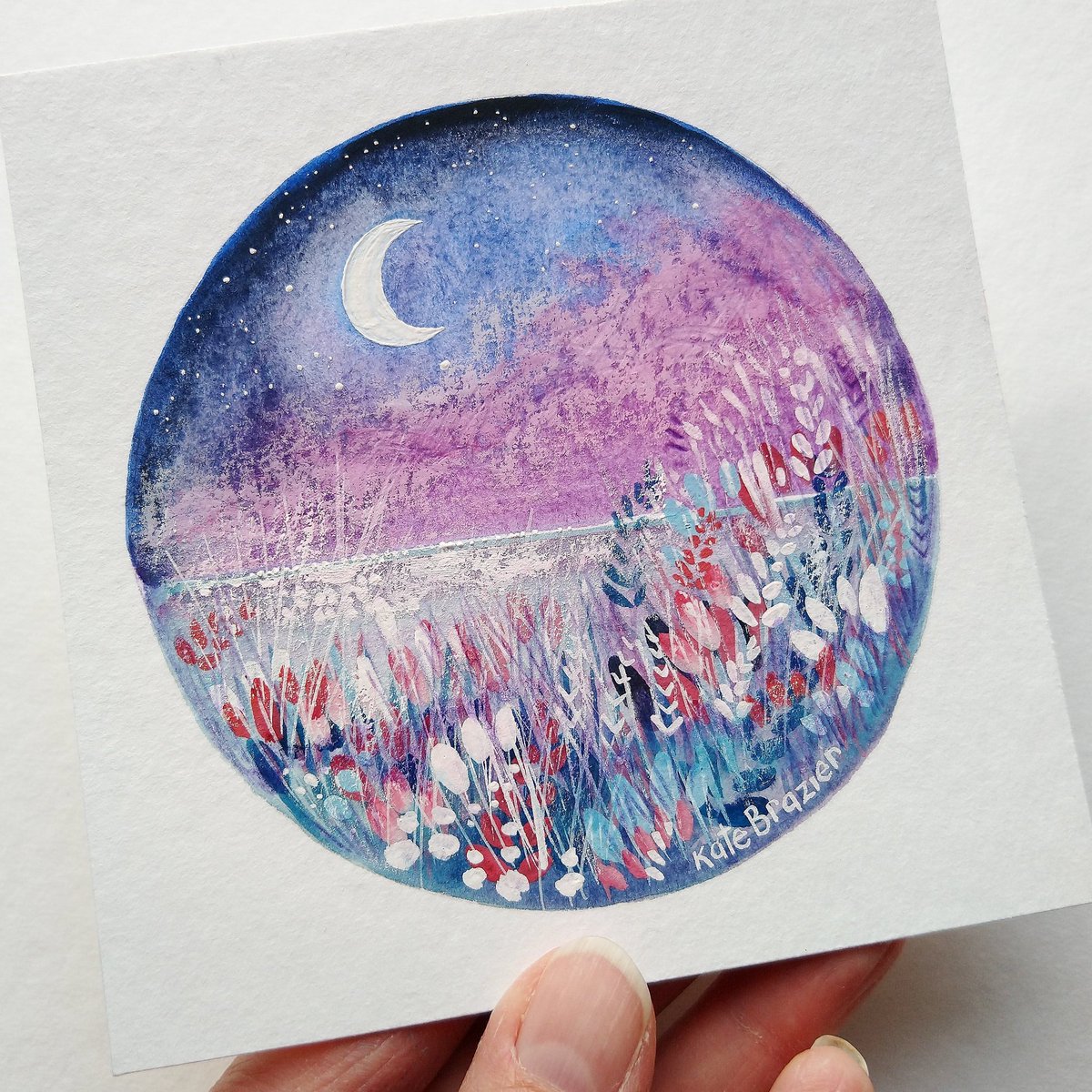 KateBrazierArt's tweet photo. Here's another original painting available in my exciting birthday sale! 20% off selected originals. https://t.co/RUYGtLxOx2 #handmade #HandmadeHour #sale #moonstudy https://t.co/1HyWwts8iU