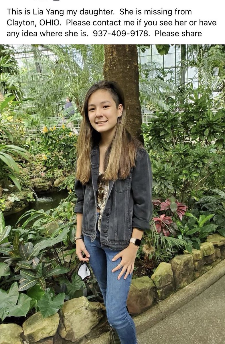 ‼️Missing from Clayton Ohio‼️ her name is LIA YANG