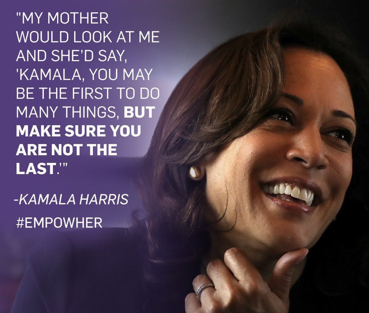 Empowered women empower women #FirstFemaleVicePresident #firstbutnotthelast