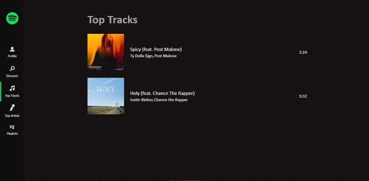 paolomligsay's tweet image. yay okay na yung spotify profile ko huhu 
>> yourspotifyprofile.netlify.app
#Spotify #Spotifyapi #vuejs