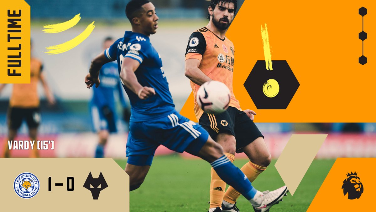 Wolves's tweet photo. FT | #LEI 1-0 #WOL

Defeat at the King Power Stadium. #LEIWOL

⏱🐺 https://t.co/EK9jymgssS
