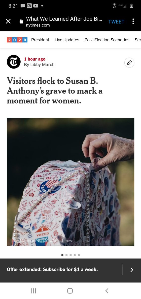 Alright educators, parents, women, this is a failure of education and curriculum. NO ONE should be flocking to SUSAN B. ANTHONY'S gravesight to celebrate the election of this (Black) woman as Vice President.It's deeply offensive in its ignorance & ahistorical. Heres y:  #Thread