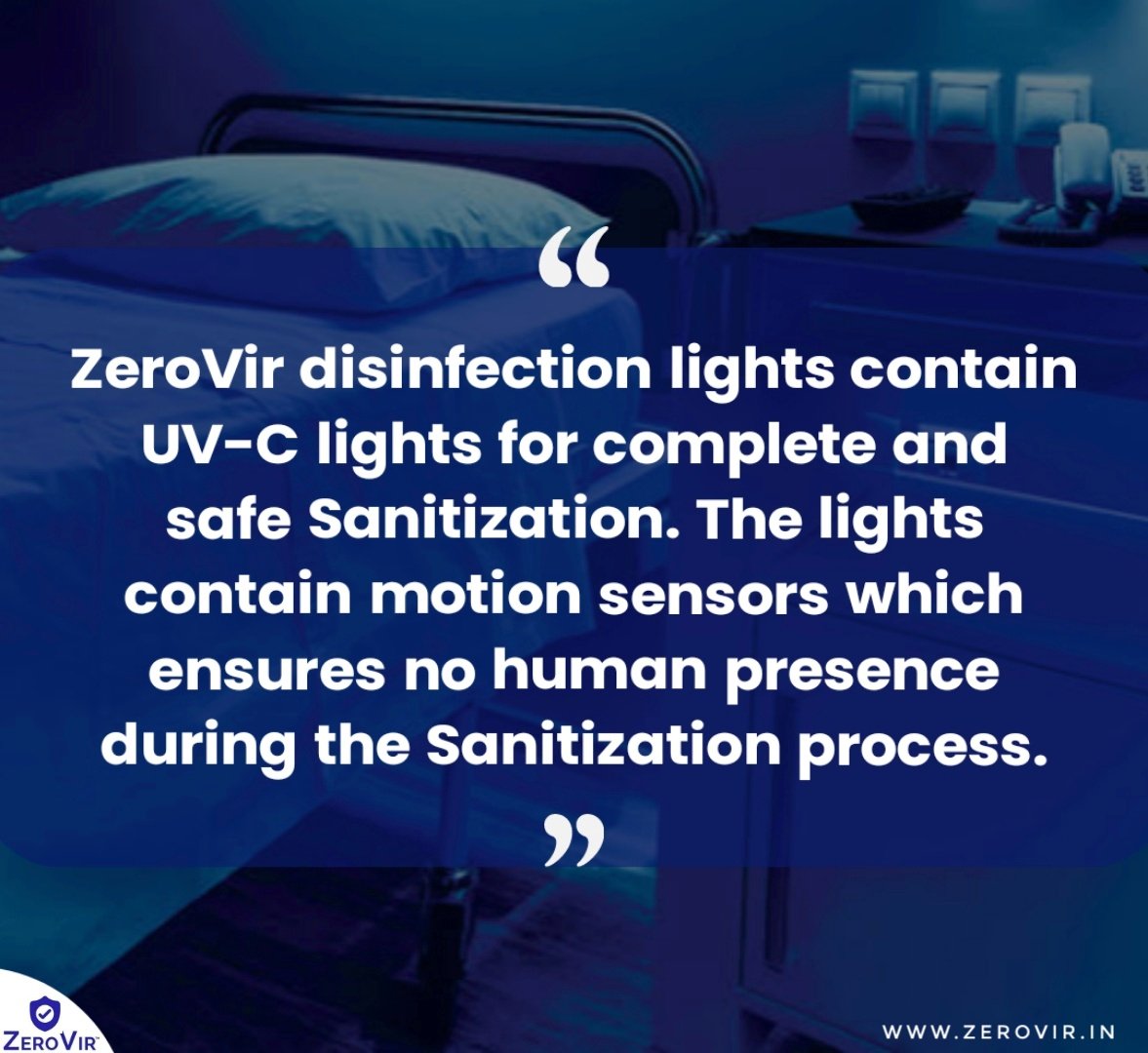 ZeroVir's tweet photo. UV-C light directly attacks the DNA and RNA of viruses and removes their ability to reproduce or survive.

ZV UV-C disinfection can kill 99% harming viruses in a few minutes making your environment safe to use!

To know more about ZV visit- https://t.co/epTQySyvTi https://t.co/fo5SUvzkqm