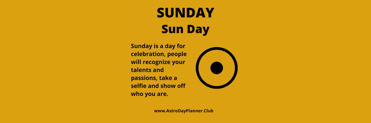Sunday is a day for celebration, people will recognize your talents and passions, take a selfie and show off who you are. #horoscope #zodiac #time #today #dailyhoroscope #signs #sign #dayplanner #calendar #sun #sunday #weekend