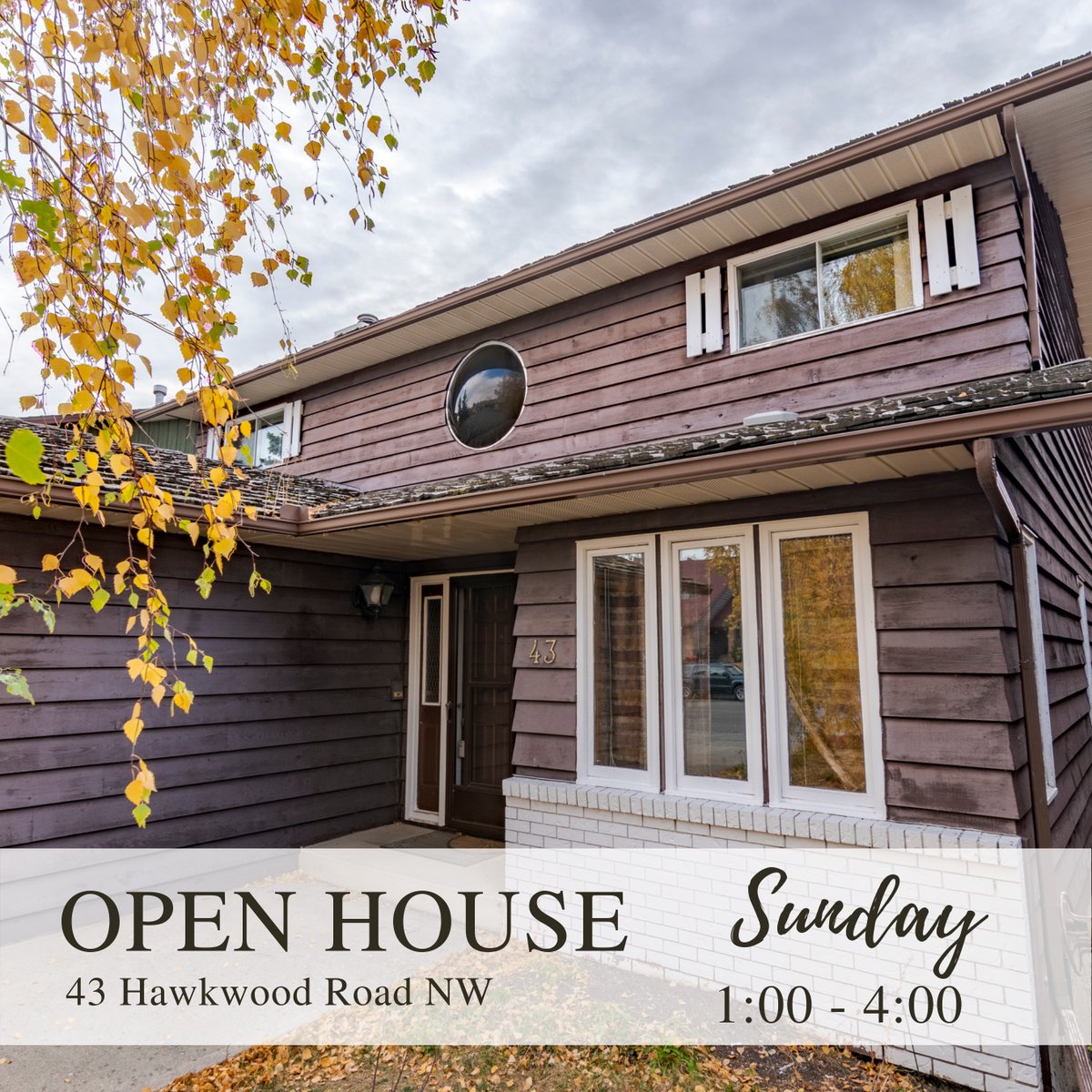 HCinCalgary's tweet photo. ππππ πππππ today in Hawkwood 1-4pmβ£β£
Outstanding location with unlimited potential!
43 Hawkwood Road NW
Listed at $499,900β£β£
https://t.co/CuYdAuYwbj
β£
#openhouseβ£ #hawkwood #nwcalgary #calgaryrealestate #yycre #homesearch #homeforsale #chcgroup #chclisting https://t.co/eevQy3y3ij