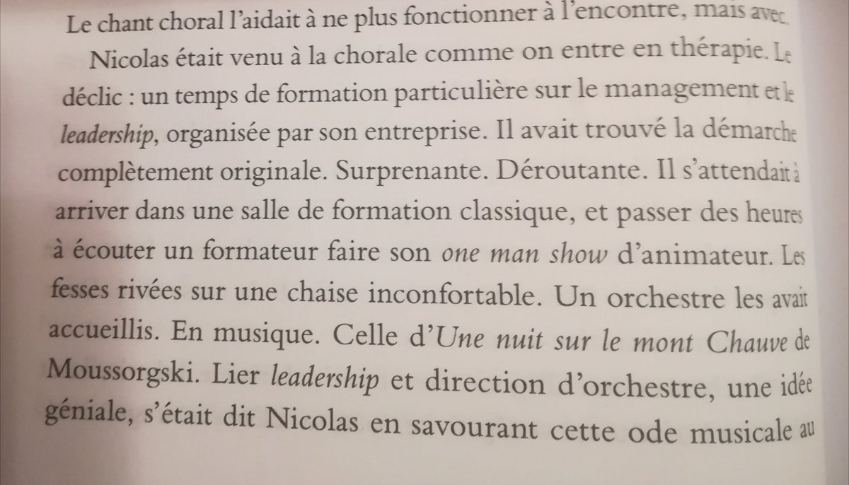 MChainotBatail's tweet photo. Au détour de la lecture de Y'a de l'éval sur la toise de @VincentPare2, voilà que remontent des souvenirs d' #AgiLeMans 2018 et de la keynote de @SamCouffignal.
Le parallèle entre #Leadership et chef d'orchestre est bien parlant. https://t.co/Co5Py1F67R