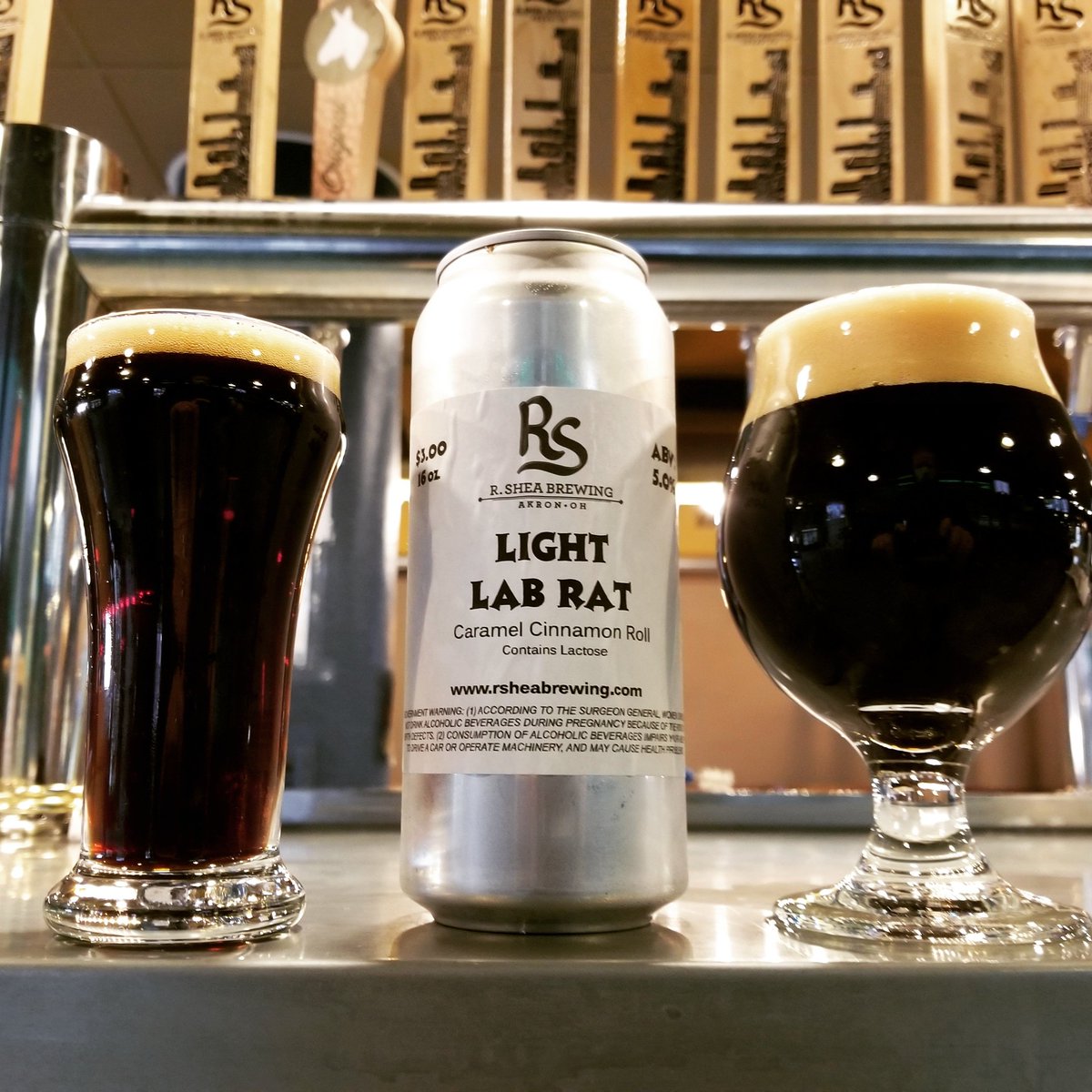 WE ARE OPEN FOR LUNCH ON SUNDAYS @ CANAL PLACE!
- Today our Throwback Light Lab Rat is with Caramel Cinnamon Roll
- We will have our garage door and entrance/exit doors open today to take advantage of the last few days of great weather.