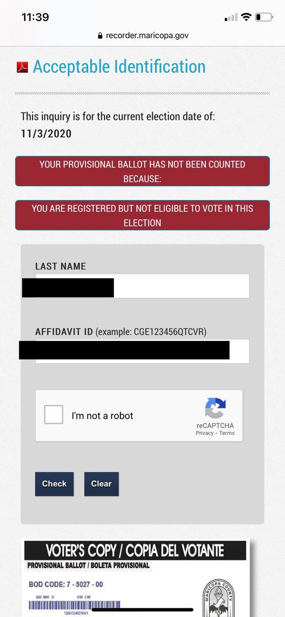 Andyspillum's tweet photo. @dbongino Still one not counted....with this response.  My point... how many others??? Again it’s 2020.  This needs to be fixed and it’s clear to me one side does not want it fixed. @dougducey how many others? https://t.co/BDqwjMTFzX