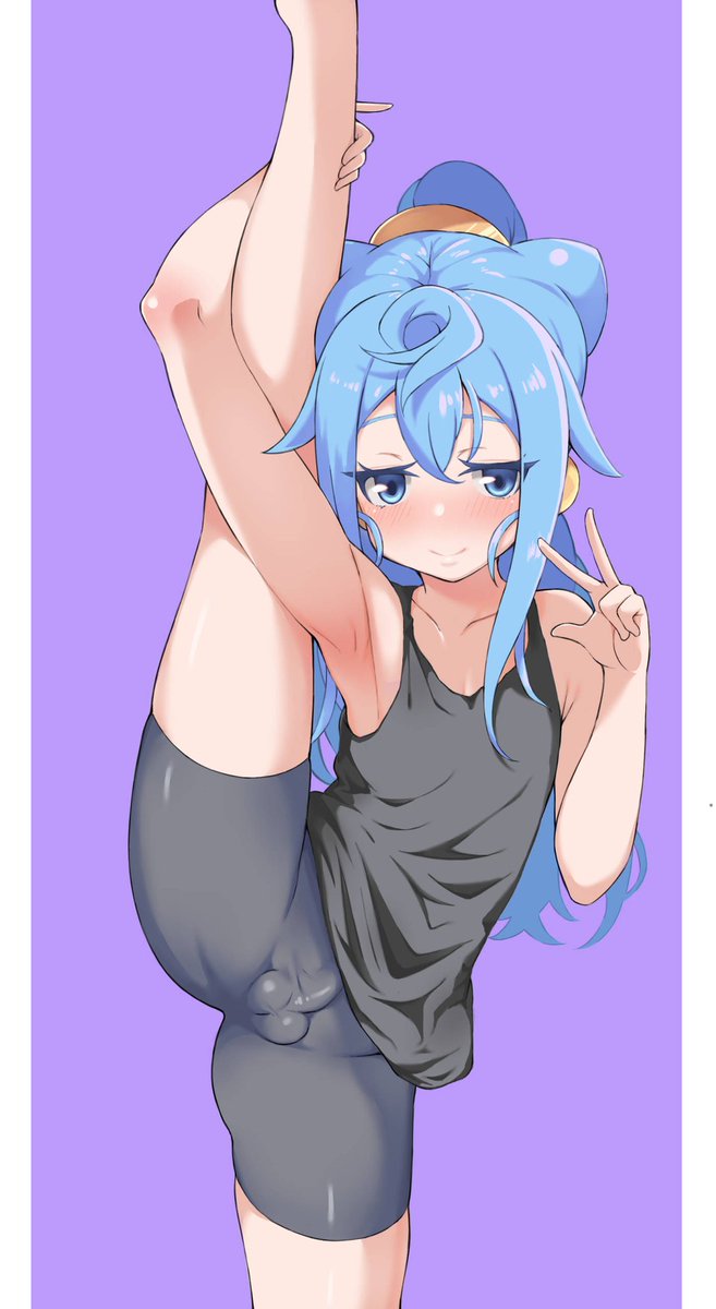 SissyMagus's tweet photo. "It's Sunday right? Yeah so I'll introduce myself with a #SeductiveSunday.”

Whilst talking Rei would stretch his legs, then with a pause lift one straight up and wrap an arm around it, unfortunately his bulge was showing. https://t.co/3DH3ocWaez